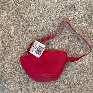 Small pink zip pouch